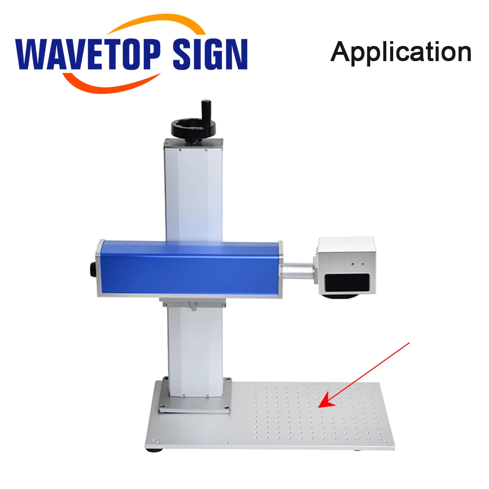 WaveTopSign โลหะโต๊ะทำงาน550X320มม.Satandard ขนาด Lift ตารางสำหรับ DIY 1064nm เลเซอร์เครื่องหมายเครื่อง