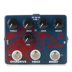 Caline DCP-11 Andes Boost + Pure Sky Overdrive 2-in-1 Guitar Effect Pedal True Bypass Electric Guitar Parts & Accessories