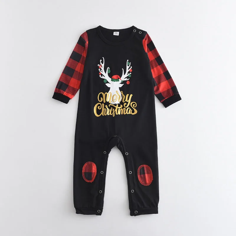 Family Christmas Pajamas 2021 Xmas Family Matching Nightwear  Adult Kid Women T Shirt+Pants Family Christmas Sleepwear Clothes