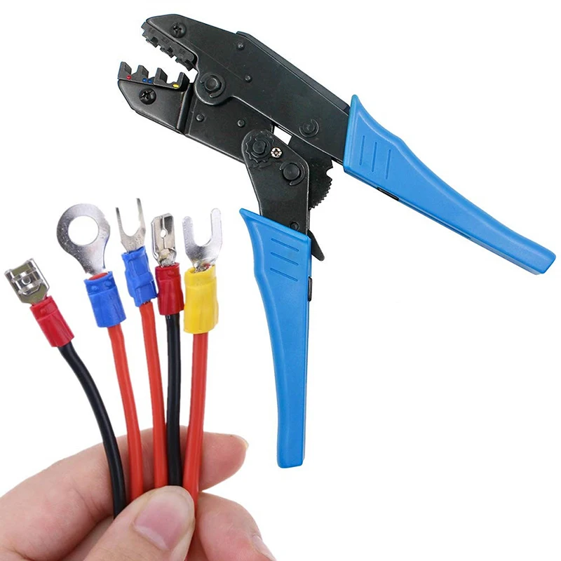 Crimping Terminal Pliers HS-30J European Ratchet Pre-insulated Wire Connector Clamp 0.5-6mm2