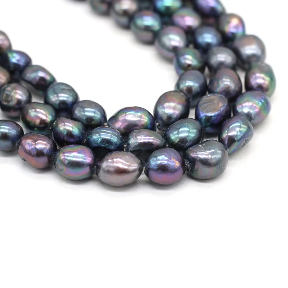 100%Natural Freshwater Black Pearl Beads Irregular Shape Spacer Loose For Jewelry Making DIY Charm Bracelet Necklace Accessories