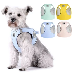 X7 No Pull Dog Harness for Small Dogs Macaroon Soft Padded Dog Harness Adjustable Reflective Harness for Yorkies French Bulldog