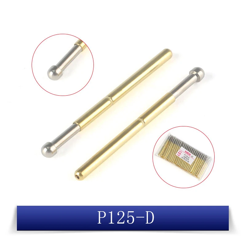 20Pcs Spring Test Probe Pogo Pin P125-A P125-B  P125-D  P125-E2  P125-G2  P125-H P125-J P125-Q1 P125-Q2 P125-T2