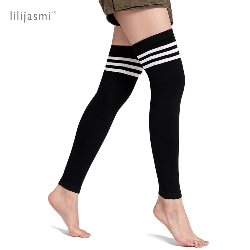 Thin Cotton Leg Warmers Women Winter Knit Warm Soft Boot Gaiter High Knee Sleeve Unisex Leg Warmers Boot Topper Stocking
