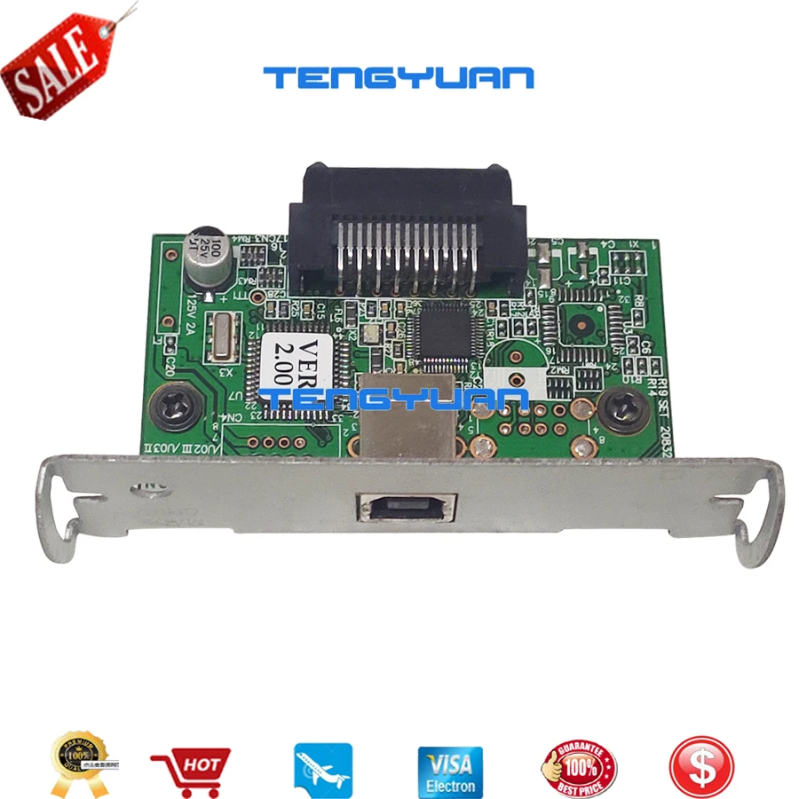 C32C824131 M148E USB Port Interface Card for Epson TM-T88 T88II T88III T88IV T88V U200 U220 U230 U325 U675 T90 H5000 H6000