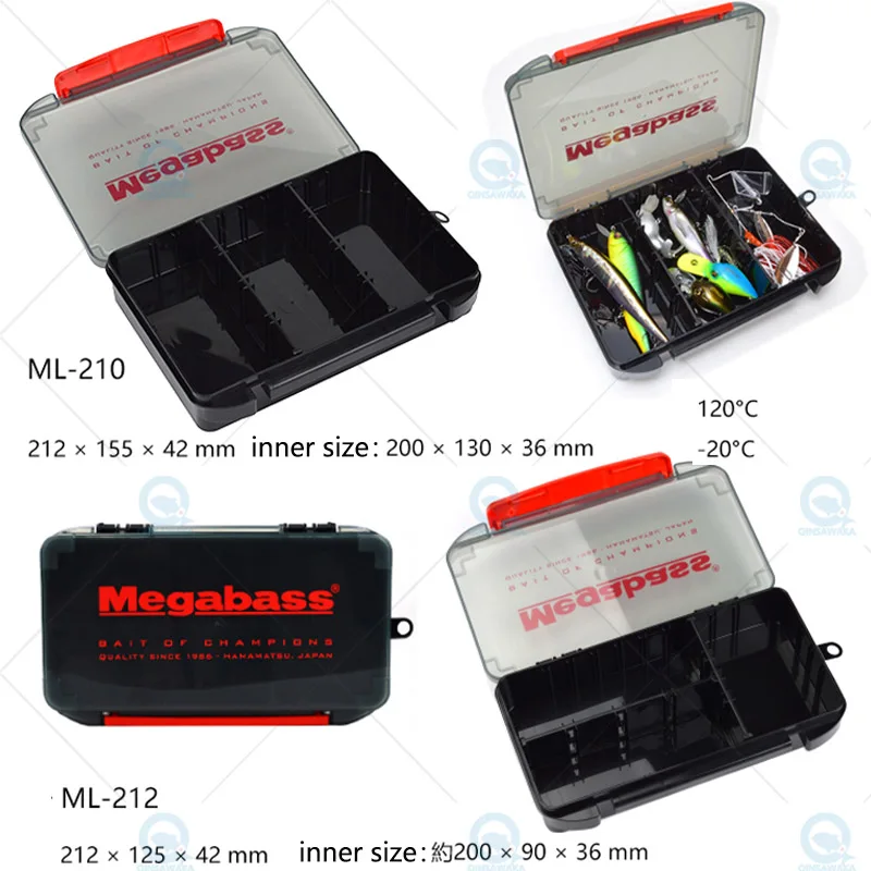 JAPAN Megabass LUNKER LUNCH BOX  Lure Bait Storage Box Case Fishing Supplies lure Collector Organizer OUTDOOR