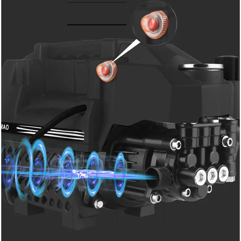 Imagem -06 - Pequeno Portátil Lavadora de Carro Bomba Pressão Ajustável Alta Pressão Máquina Lavar Multifuncional Casa e Comercial Limpeza 12mpa 2800w