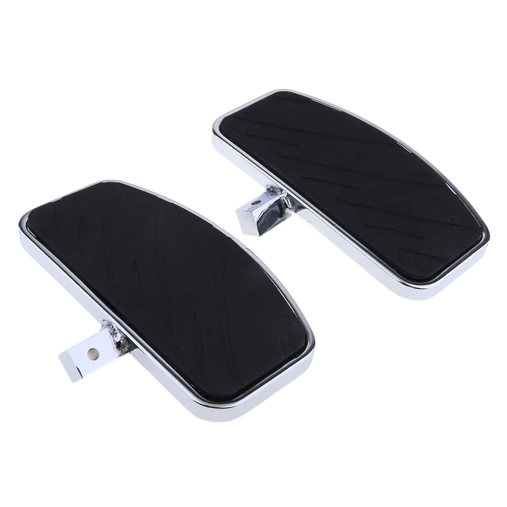 2pcs Black Front Rider Foot Pedals for Honda  VF 250 750 for Yamaha V-STAR DragStar 650 XV Foot Rest Pegs Footboard