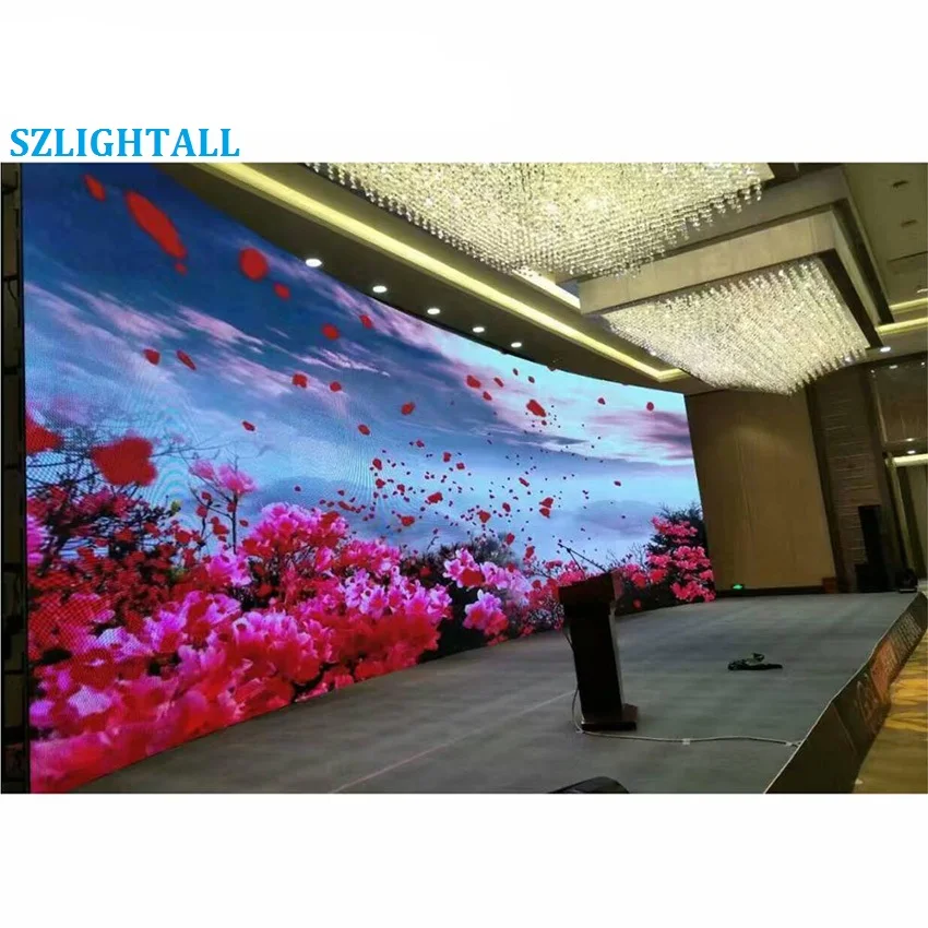 Panel LED P2.976 Indoor 500*500mm Kabinet Aluminium Die Casting Layar Video LED Full Color Dinding Video LED