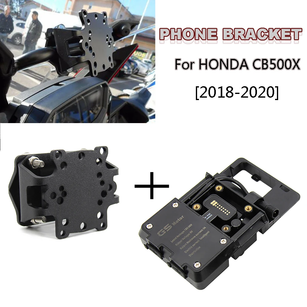 For HONDA CB500X CB 500X CB500 X Motorcycle Accessories front windshield GPS navigation mobile phone fixing bracket 2018-2020