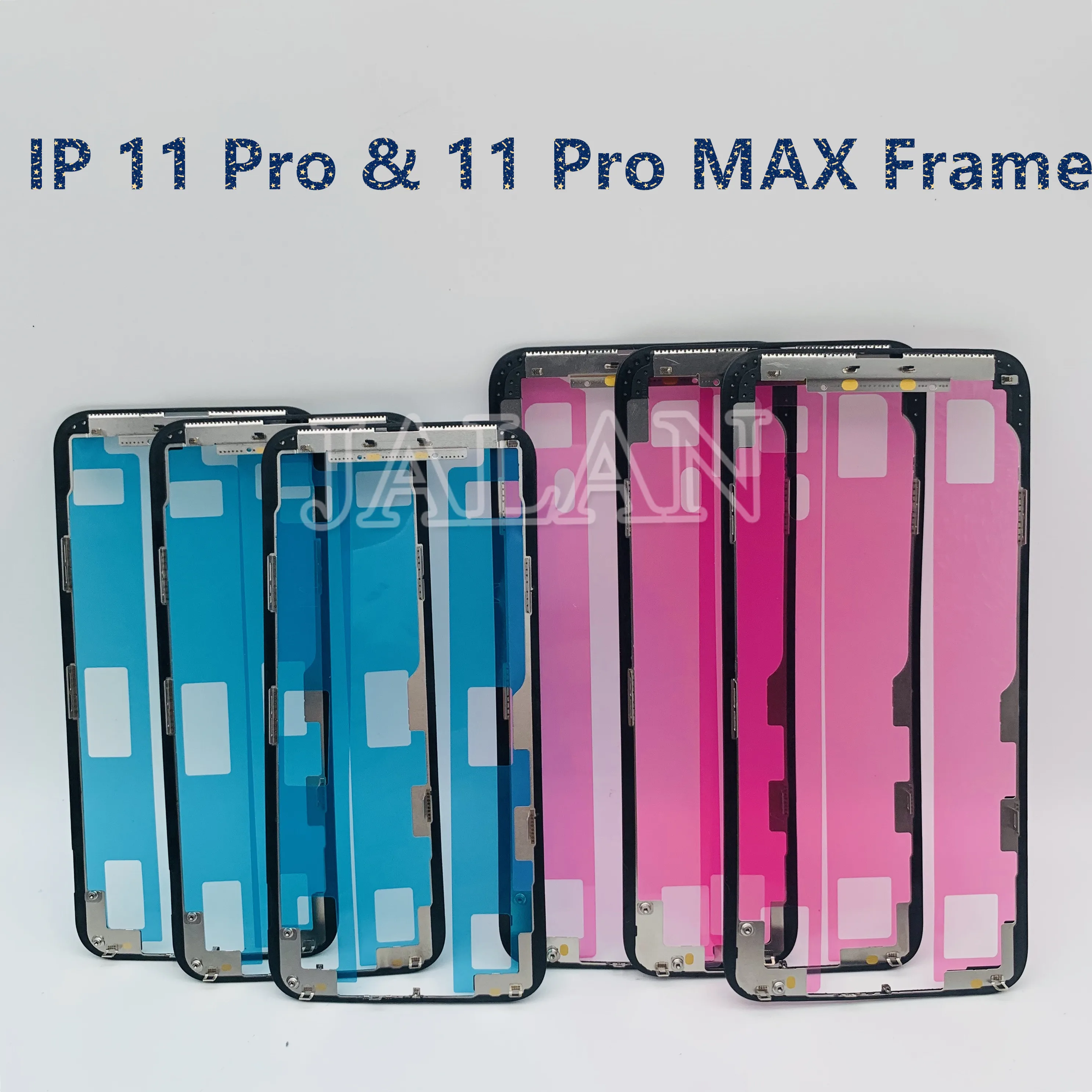 Original 11Pro 11Promax Frame Wtih Sticker Repair, LCD Repair, Broken Screen Replacement, Non-working, 10 PCs/Lot