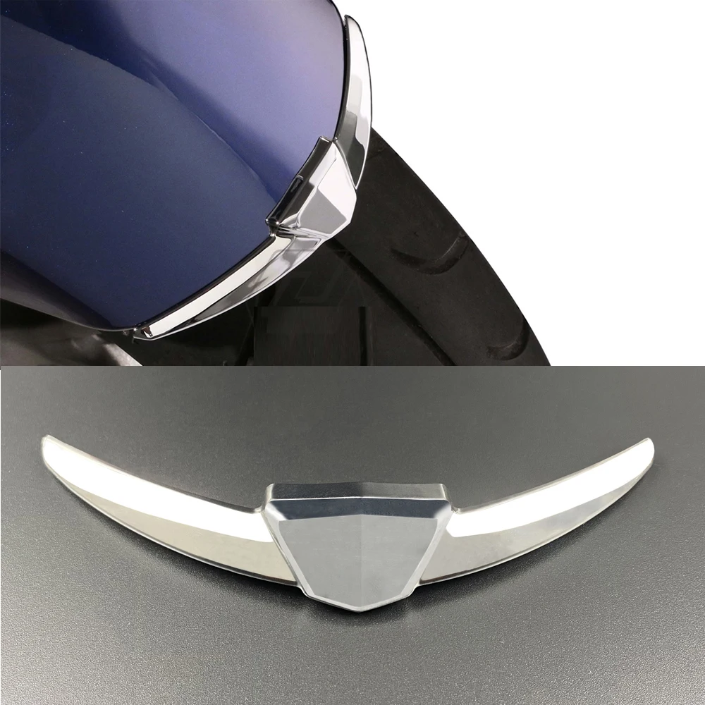 

New Chrome Front Fender Trim Decorative cover Case for Honda Goldwing GL1800 Gold Wing GL1833 2018 2019 +