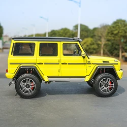 Collective rare yellow 1:18 Almost Real G500 4x4 G series AR diecast toy car models for gift