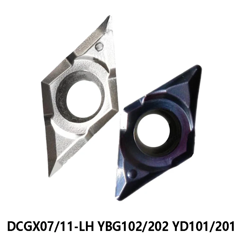 Ban Đầu DCGX 11T304 DCGX070202 DCGX070204 DCGX11T304 DCGX11T308-LC YD101 DCGX11T302-LH YBG102 Tiện Cắt Carbide Miếng Lót