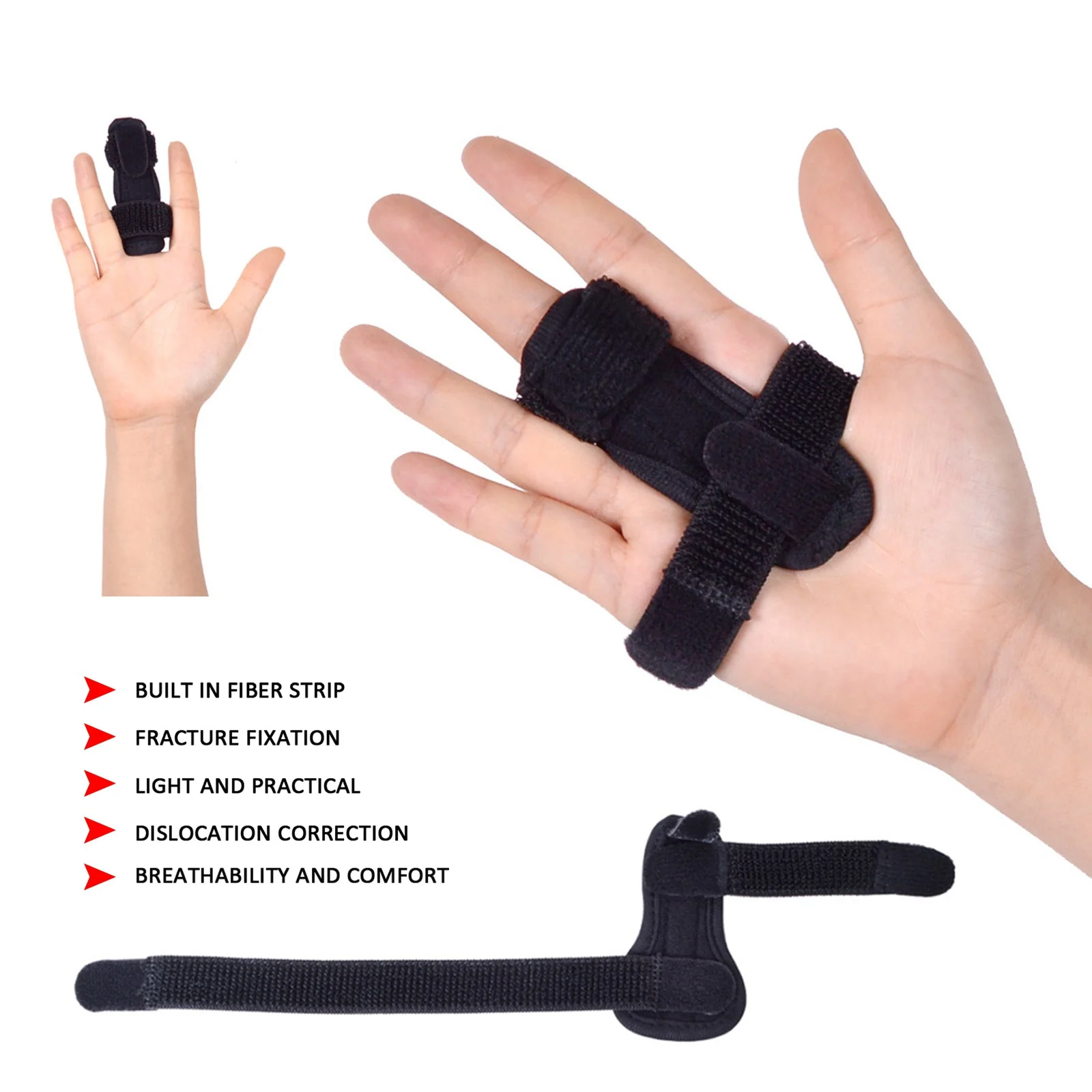 

Pain Relief Trigger Finger Fixing Splint Straightener Brace Joint Immobilization Posture Bending Deformation Corrector Tool