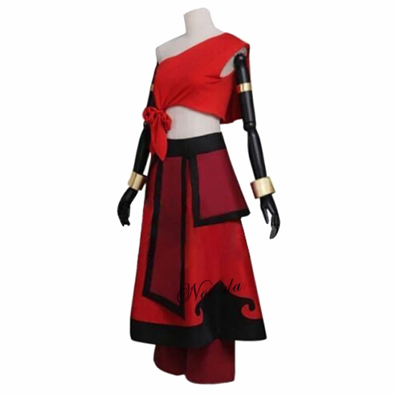 Anime Avatar the last Airbender Katara Cosplay Costume Women Carnival Halloween Party Fancy Dress Wig