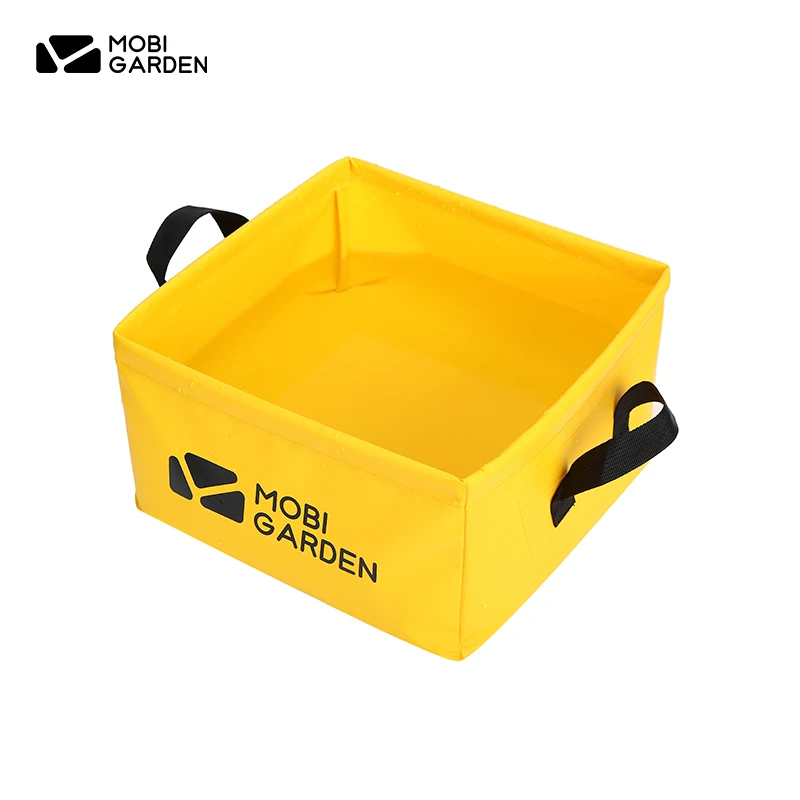 MOBI GARDEN Outdoor Folding 13L Storage Bucket PVC Camping Fishing Box Multifunction Portable Waterproof Bag Travel Outdoor Tool