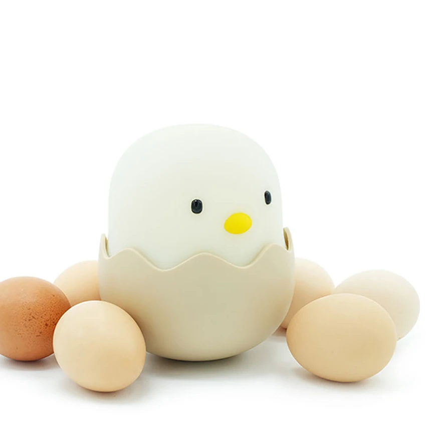 Luz nocturna para niños, regalos de cumpleaños, recargable, silicona suave, ajustable, luz nocturna para bebés con Sensor táctil, luz blanca/cálida