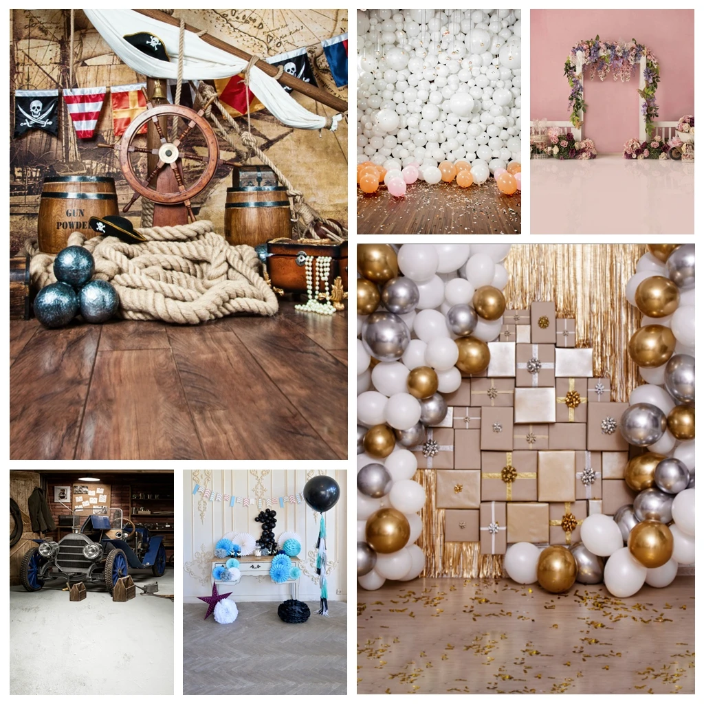 Pirate Schiff Geburtstag Kulissen Für Fotografie Welt Karte Party Baby Kind Foto Dekoration Hintergründe Photo Studio