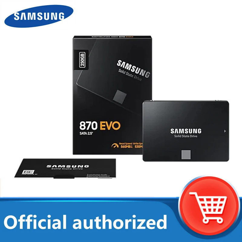 

SAMSUNG SSD 870 EVO 500GB 250GB 1TB 2TB Internal Solid State Disk HDD Hard Drive SATA3 2.5 inch hdd case Laptop Desktop PC TLC