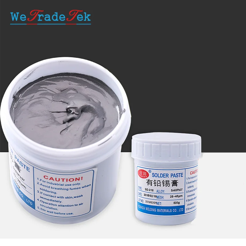 500g SMT Solder Paste Non-clean LED 183 Degrees Lead Welding Flux for Phone Repair BGA Welding Paste Sn63Pb37 Sn55Pb45