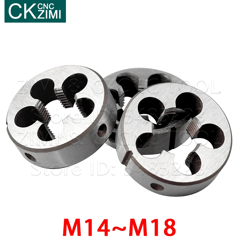 1 Máy Tính M14 M15 M16 M17 M18 Hợp Kim Thép Không Gỉ Vít Ren Chết Hệ Mét Máy Chết Tay Gõ Dụng Cụ Chết Máy kim Loại Làm Việc Vít Dụng Cụ