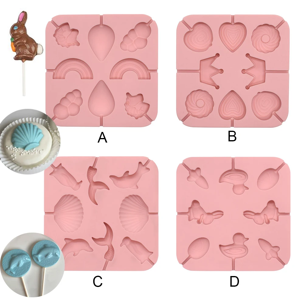 New Fruit Silicone Lollipop Mold Animal Cake Decorating Suppplies 3D Snack Tool For Same as Snack Party Kitchen Bakeware