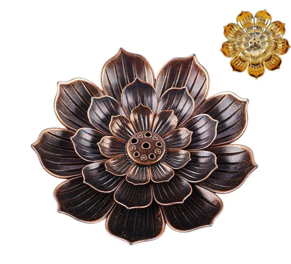 

New 30pcs/lot Incense Burner - Lotus Stick Incense Holder 5 Incense Holes with Detachable Ash Catcher