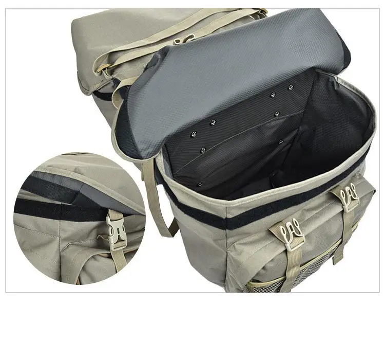 50L Fahrrad Tasche Mountain Road Sattel Radfahren Taschen Fahrrad Hinten Sitz Tasche Doppel Seite Rack Schwanz Sitz Pannier Pack Fahrrad Zubehör – Detail 13