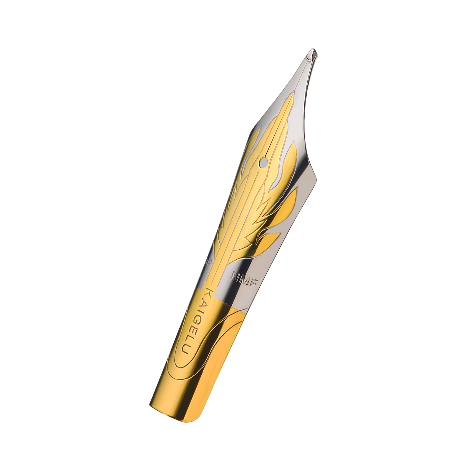 2PCS Kaigelu Fountain Pen Nib Long Knife Grinding Nib and Feed Flame/Rhombus Mark for Jinhao 100 450 Yongsheng 699 Majohn T1 C1