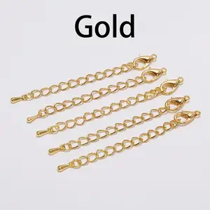 Klipsler ıstakoz, Bağlayıcı Takı Yapımı için DIY, bir Uzatma Zinciri Kuyruk Bilezik ve bir Kolye Bulguları, 50 ve 70mm frekans aralığı, 10 adet/ grup 8 en çok satan, anahtarlık için ıstakoz toka-no. 7