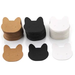 50pcs Cat Card Jewelry Display Cardboards Earrings Ear Studs Cards Necklace Tags Cards