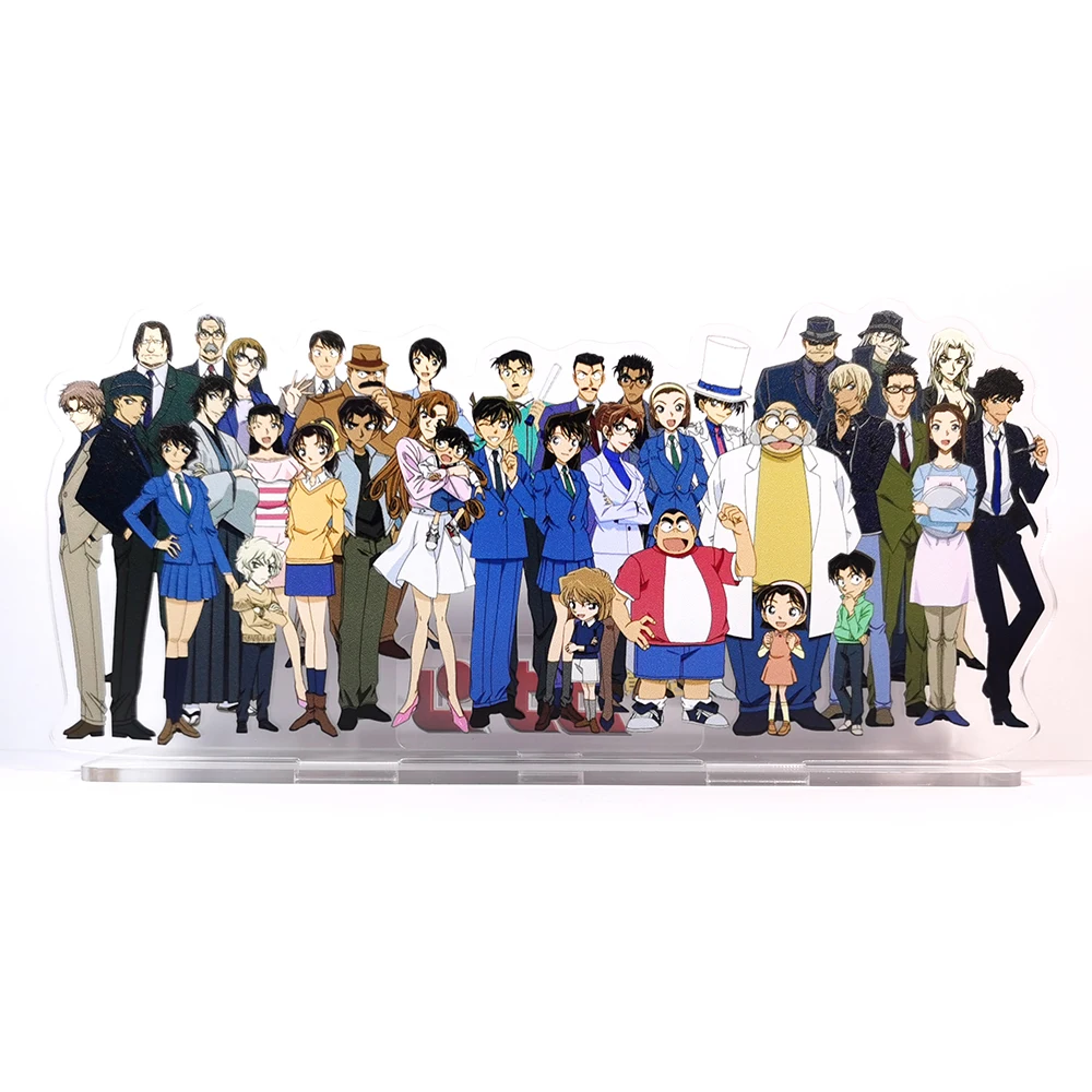 Detective Conan group acrylic standee figurines desk decoration cake topper anime Shinichi Ran Kogorou Hiroshi Ai Heij