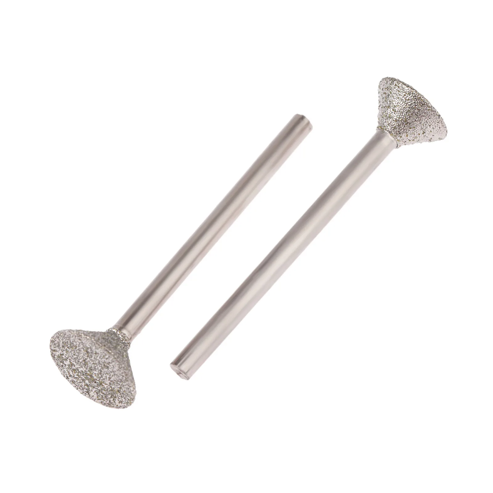 6Pcs Dremel Accesories Diamond Grinding Head Burrs Bits 3mm Shank Jade Stone Carving Polishing Engraving Tool