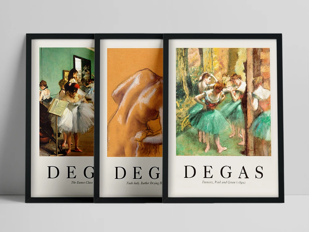 

Home Decor Canvas Painting Prints Pictures French Edgar Degas Ballet Dancer Wall ArtNordic Style Modular Poster For Living Room