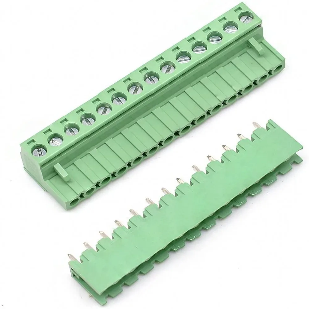 100PCS 15EDG 3,81mm KF2EDG PCB Schraube Terminal Block Stecker 3,81 MM Pitch Header Buchse 2/3/4/5/6/7/8/9/10/12P – Detail 10