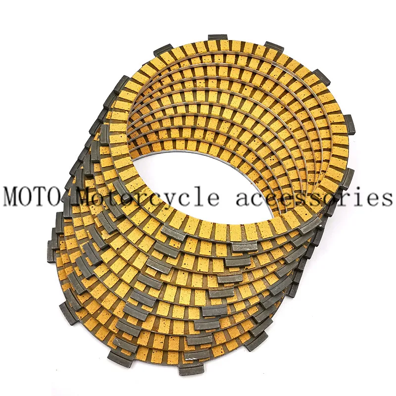 9pcs Motorcycle Engine Parts Clutch Friction Plates Kit For Kit For Harley Touring Road King Electra Glide Fatboy Softail