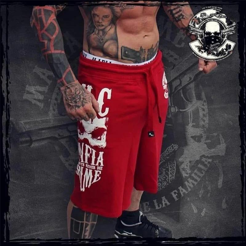 Men Shorts Men\'s Slim fit Fitness Bodybuilding Jogger Mens Brand durable Sweatpants Fitness Workout fashion Cotton Short Pants