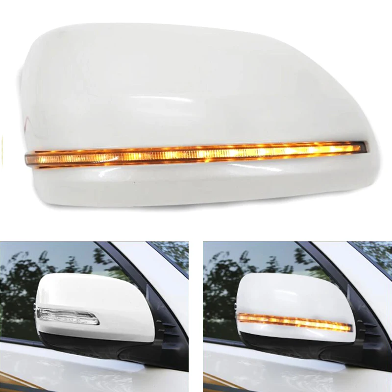 2016 -2020 For Toyota Land Cruiser LC200 FJ200 Prado FJ150 18-20 Dynamic Turn Signal Light Side Wing Rearview Mirror Cover Shell