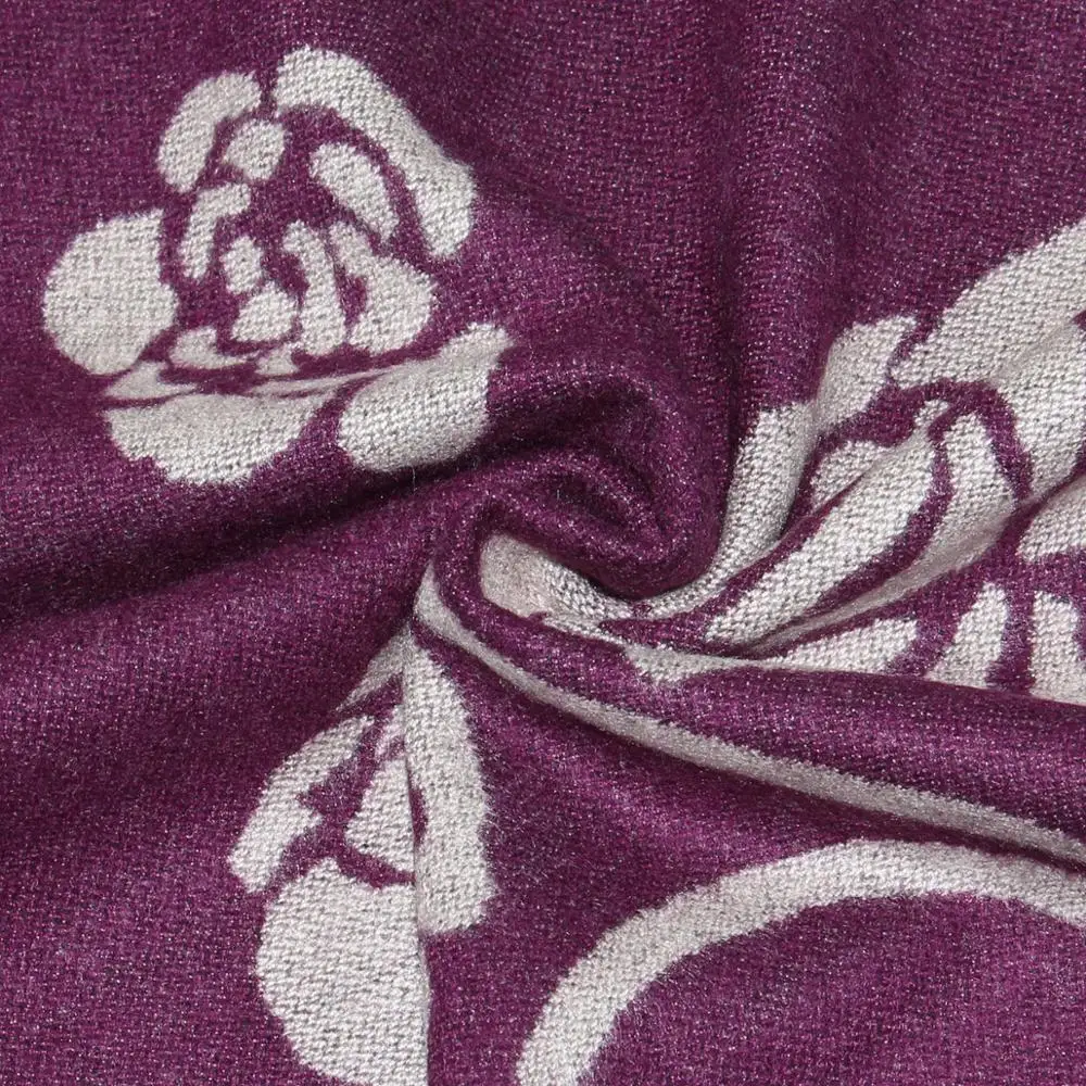 Lenço de caxemira feminino, cachecol de inverno grosso e quente, chales, cachecol feminino sólido, borlas da moda, cobertor de pashmina, de qualidade