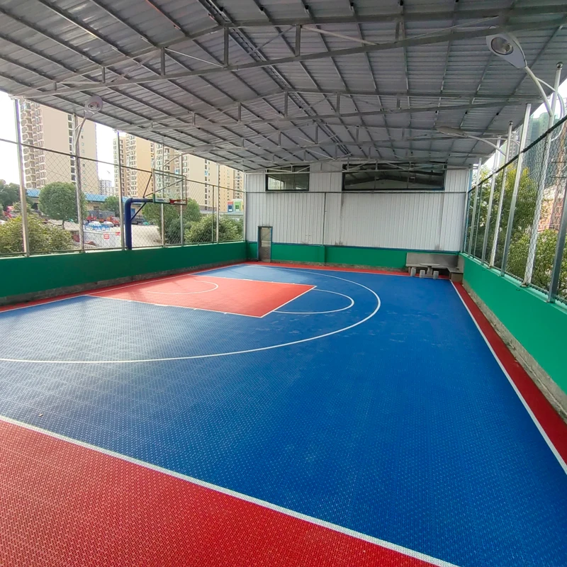 Beable Outdoor Half Court Interlocking Floor Playground Surface Flooring For Backyard Basketball Court