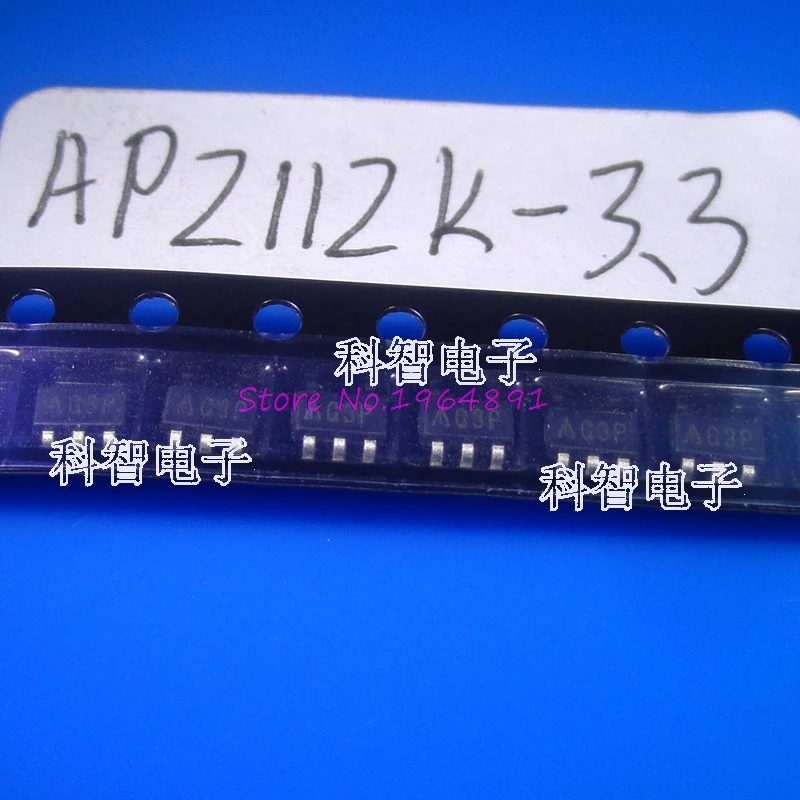 10 pz/lotto AP2112K-3.3TRG1 AP2112K-3.3 AP2112K SOT-23-5 In Stock