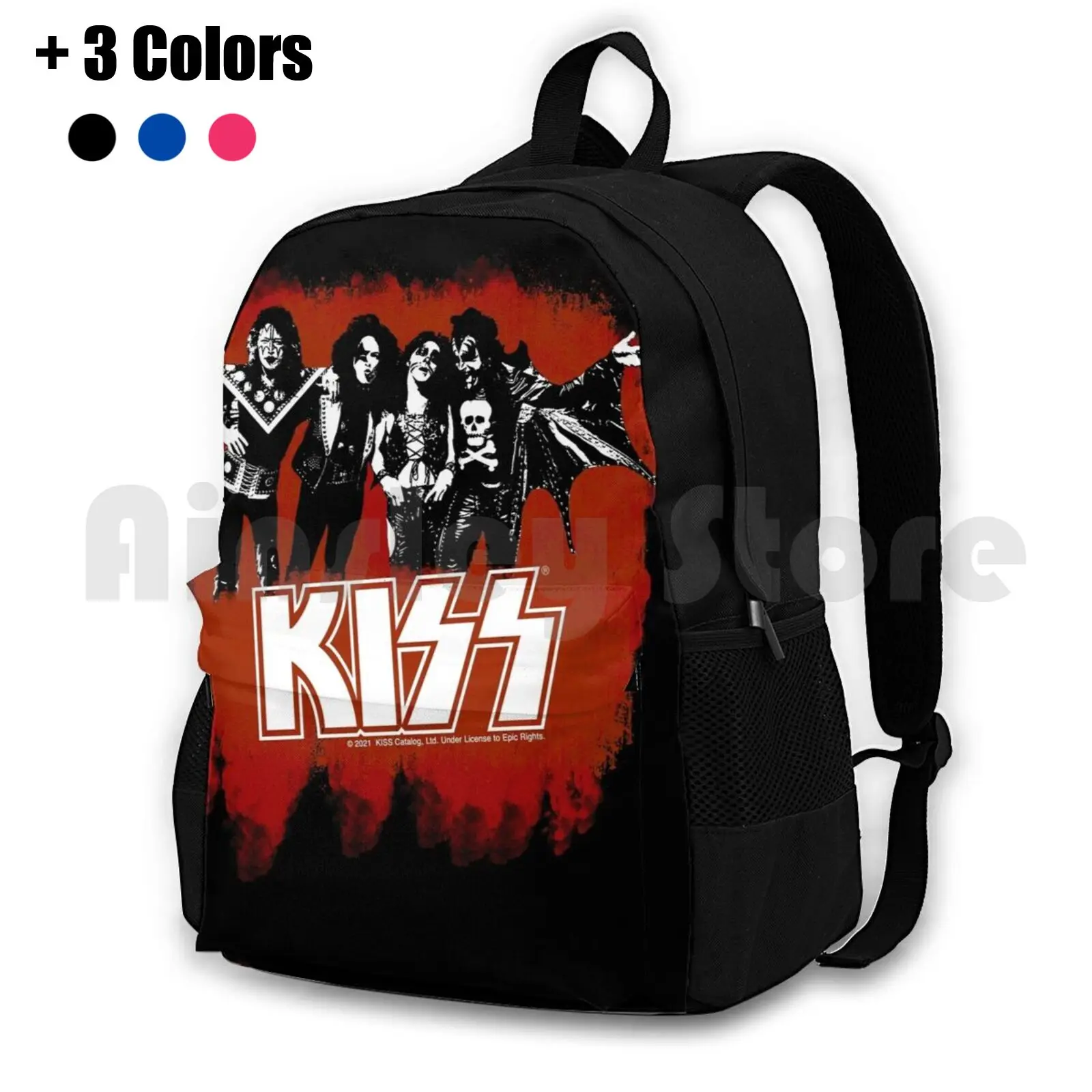 Kiss 74 The Hottest Band In The World Outdoor Hiking Backpack Riding Climbing Sports Bag Kiss Kiss Fan Art Kiss Band Kiss Music