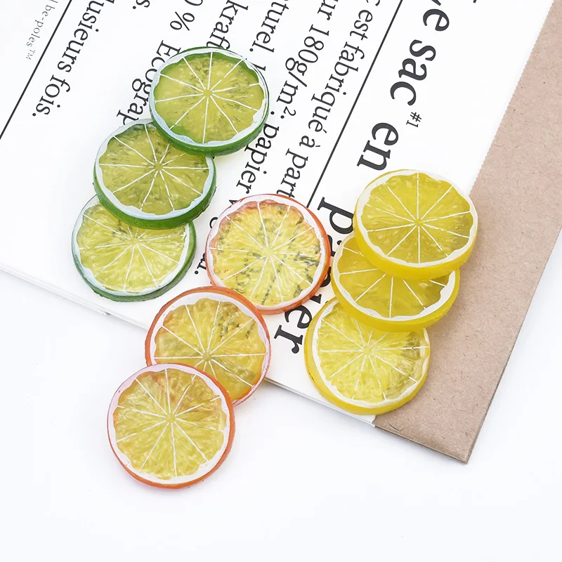 5/10 Stück Zitronenscheiben aus Kunststoff, Weihnachtsdekorationen für Zuhause, künstliche Früchte, Scrapbooking, Kinderspielzeug, Hochzeit, Scrapbooking – Detail 13