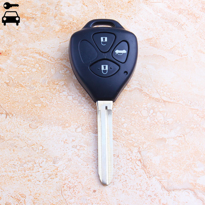 3 Buttons Car Remote Key 315MHz with 4D67 Chip for Toyota Camry 4Runner RAV4 Hilux Fortuner Lock Key with TOY43 Blade