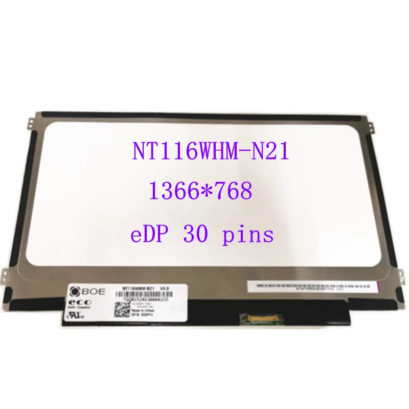 

NT116WHM-N21 for Acer ES1-131 N15Q3 Laptop LCD Screen 1366*768 eDP 30 Pins display matrix panel replacement