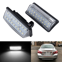 One Pair License Number Plate Lights Lamp For Nissan Leaf Sentra Rogue Select Infiniti QX80 QX60