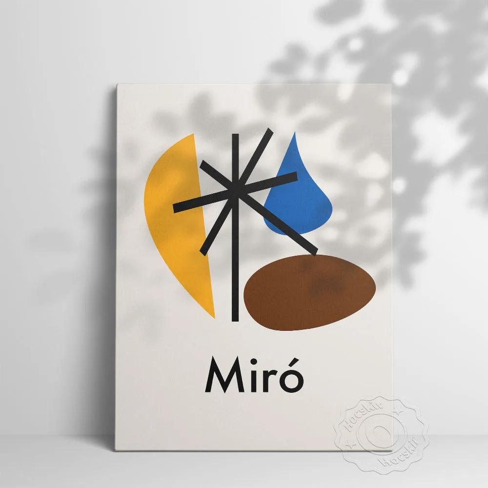 Vintage Art Joan Miró Poster, Exhibition Museum Poster, Joan Wall Art, Miró Art Prints, Retro Art Wall Stickers, Home Decor