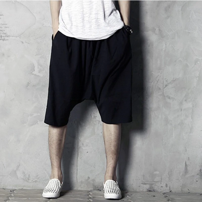 Men's Shorts Summer New Hip Hop Street Style Yamamoto Beat Pants Personality Fashion Trend Casual Loose Oversized Shorts