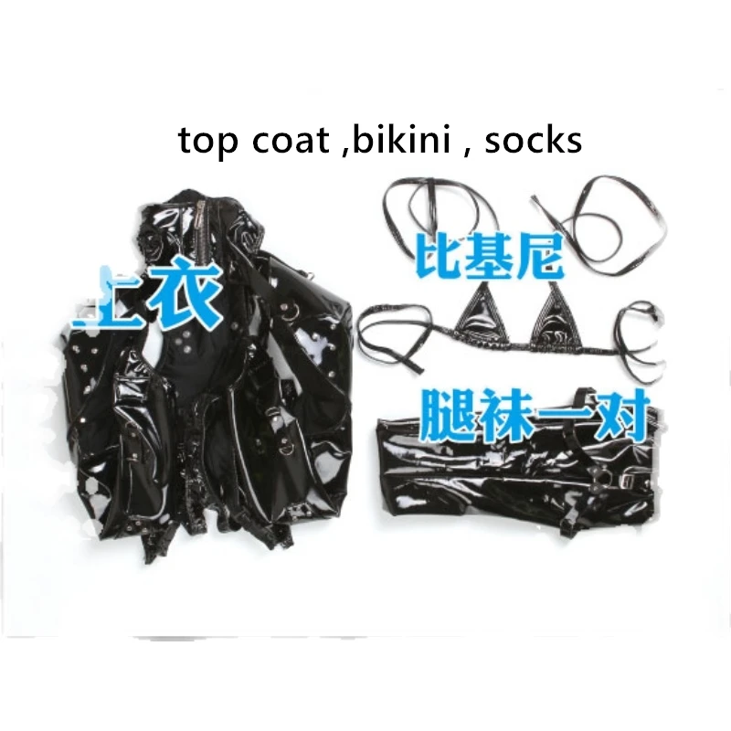 Irelia H Store Dark Dynasty Combat suit Leather Sexy Cosplay Costume Private Photo Shoot sexy lingeris image 5